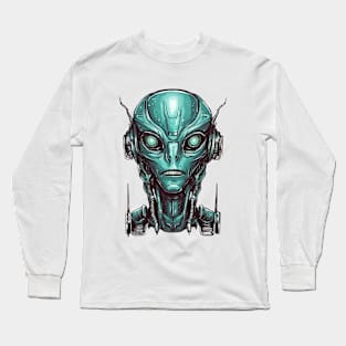 Alien Head Long Sleeve T-Shirt